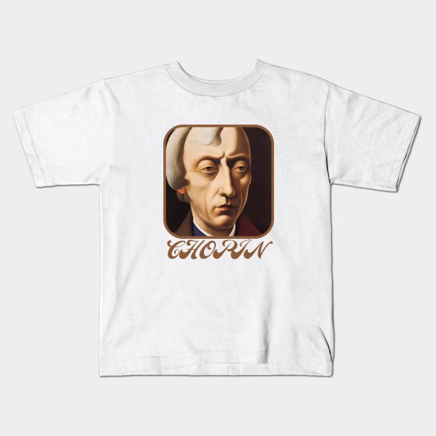 FREDERIC CHOPIN Kids T-Shirt by Cryptilian